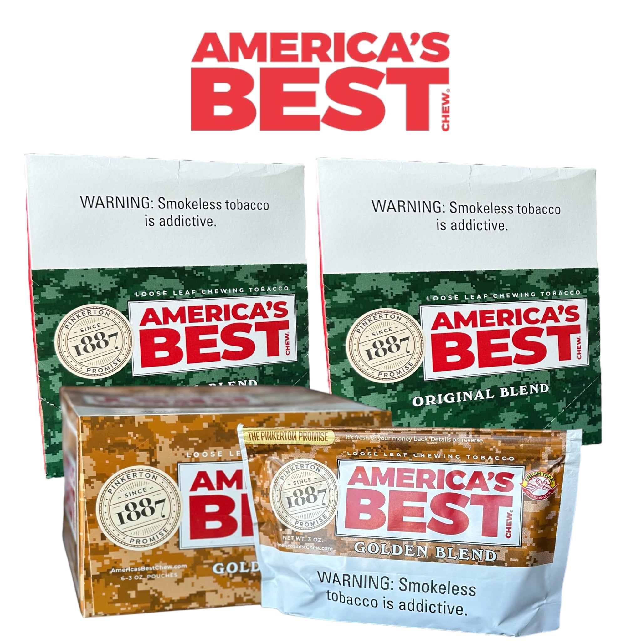 most popular chewing tobacco America's Best Pouch 3oz