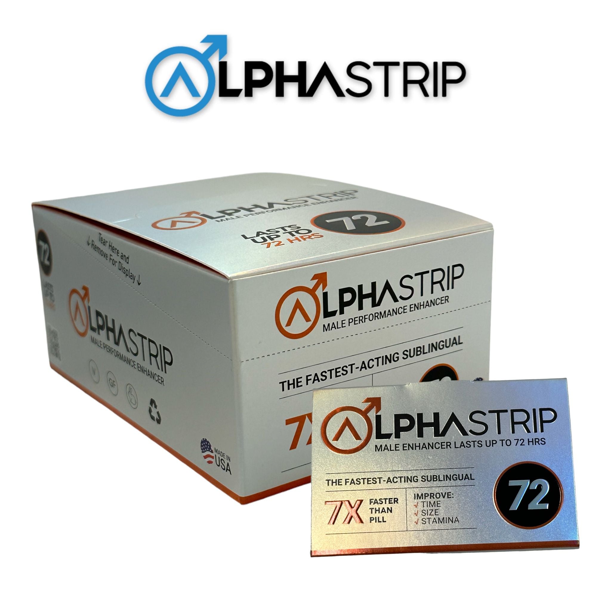 Alphastrip 72 hours Male Enhancement 24ct SoCAL Distro LLC