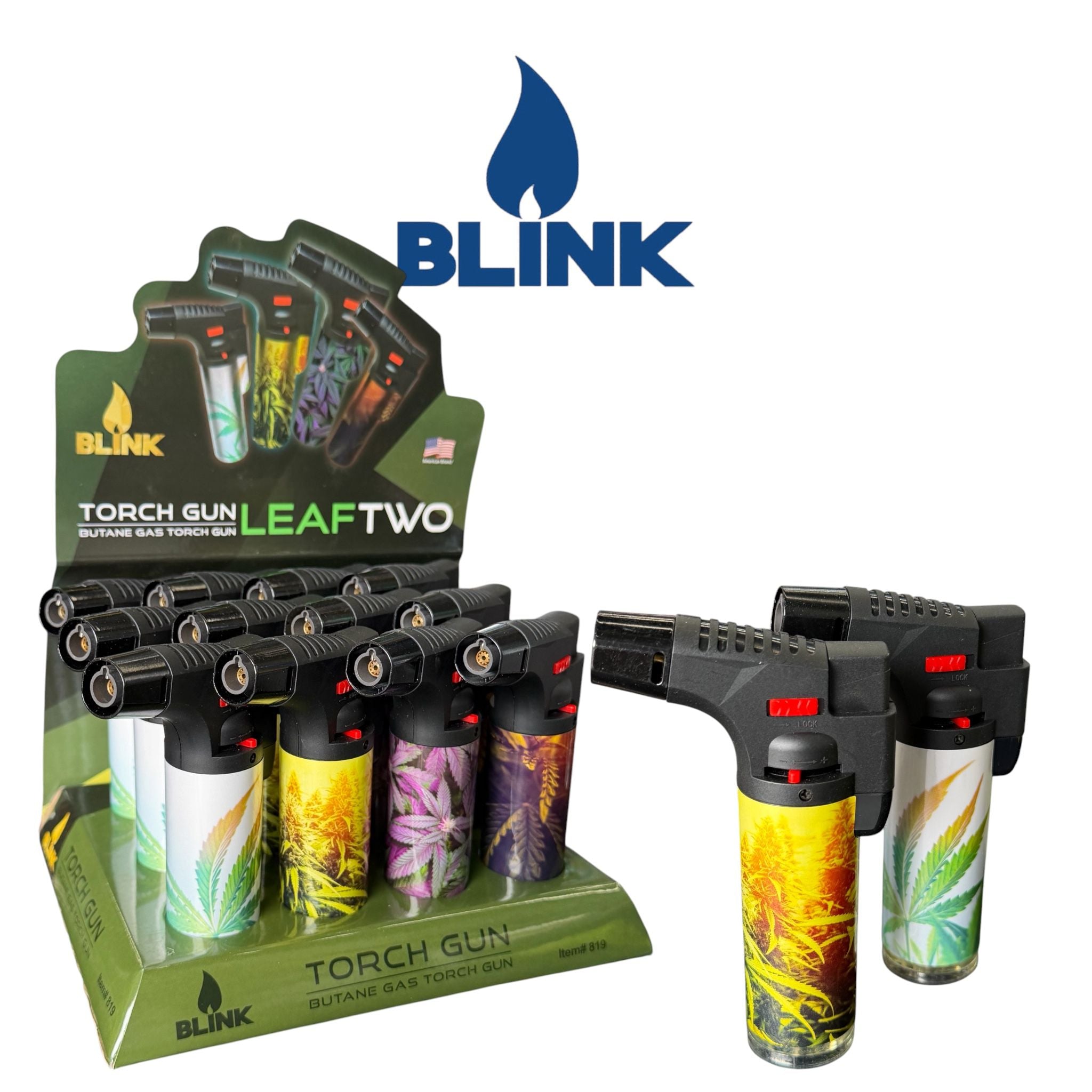 blink cigarette lighter MINI NEON ANGLE TORCH 20CT DISPLAY | BUTANE TORCH LIGHTER 02 BLINK TORCH Single flame Flame adjustable 7 Inches Available in Various Colors Blink Torch Lighter | eBay