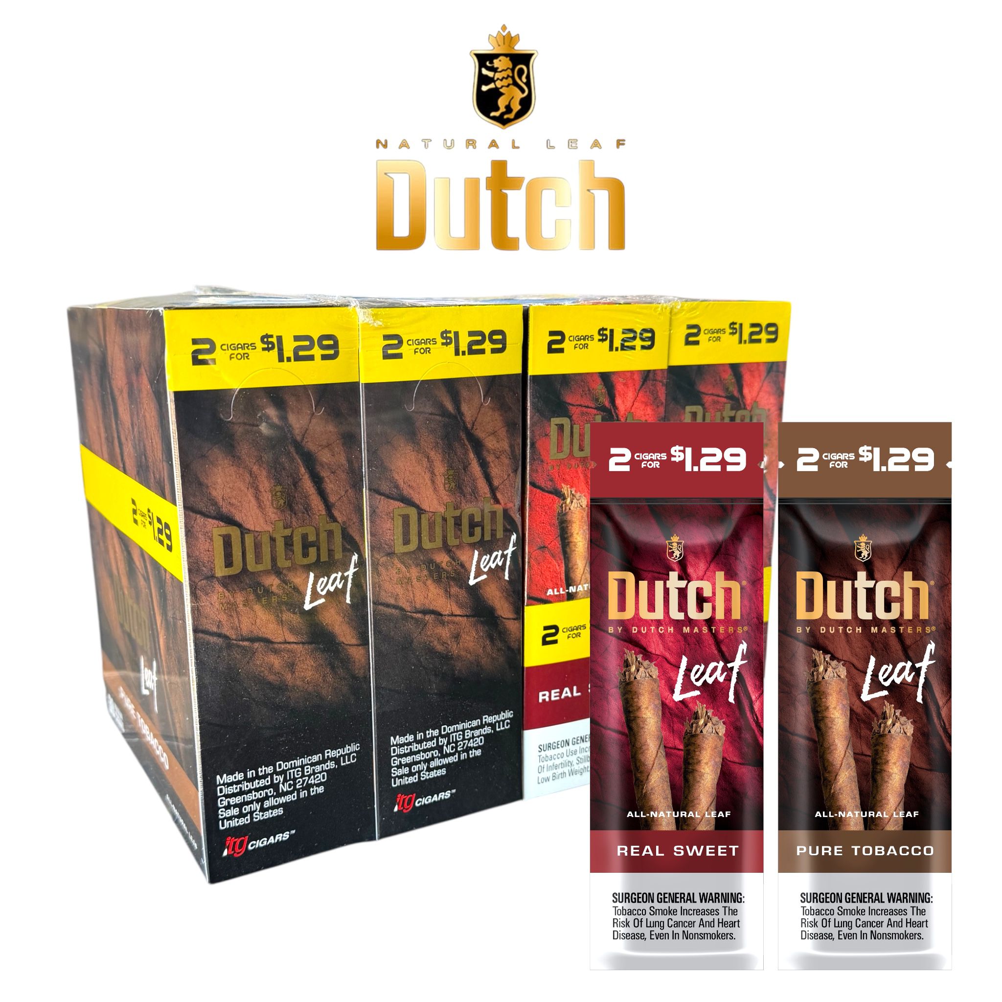 dutch tobacco leaf Dutch Leaf 2/1.29