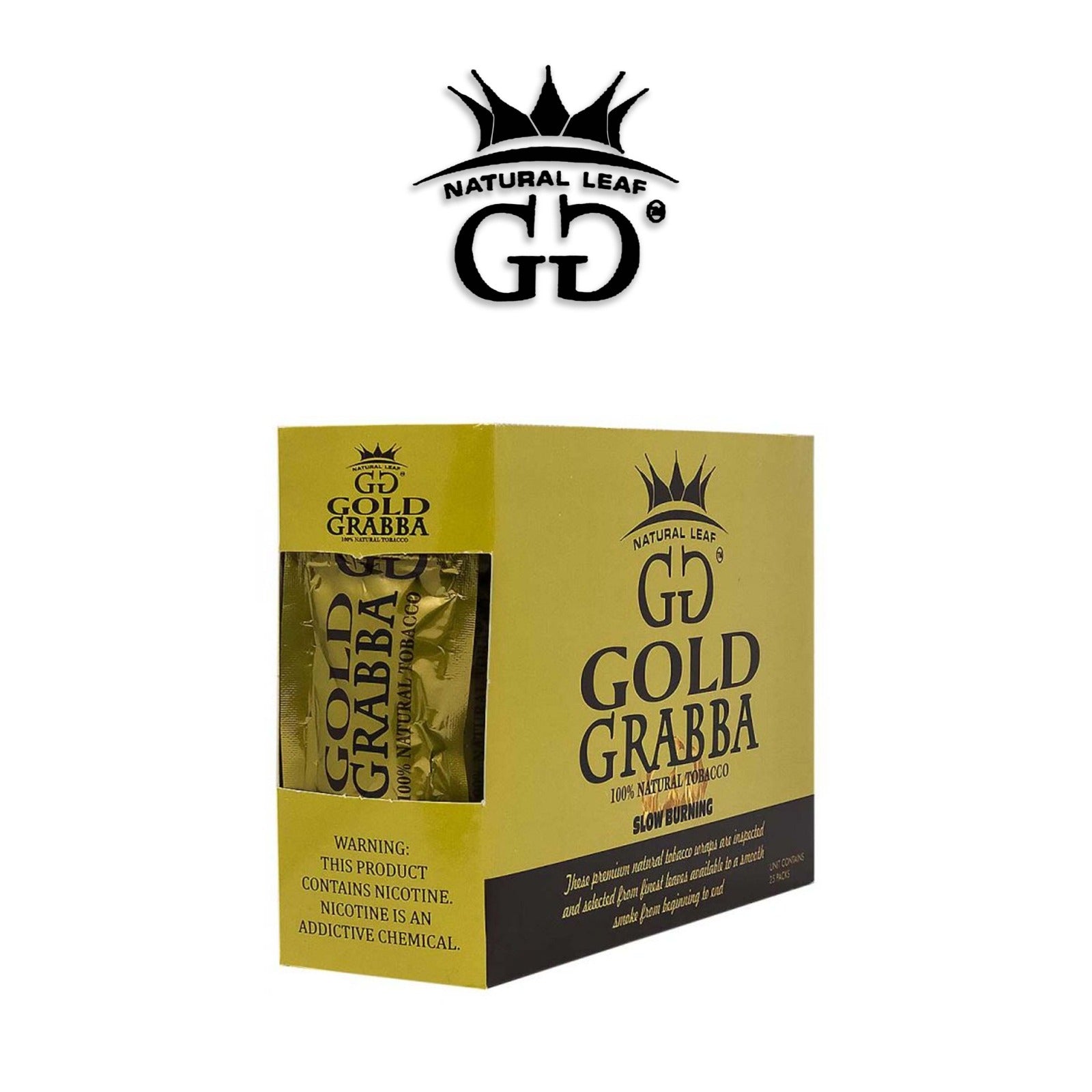GG Gold Grabba Natural Leaf-25ct