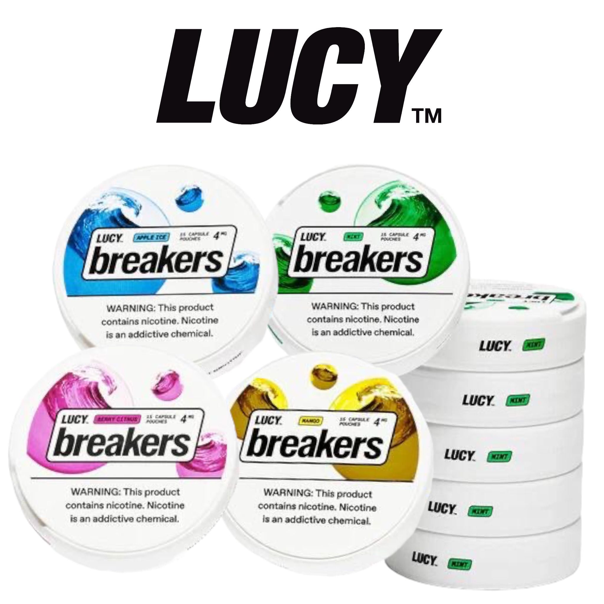 breakers tobacco Lucy Nicotine Pouches like capsule Lucy Breakers Espresso 8mg