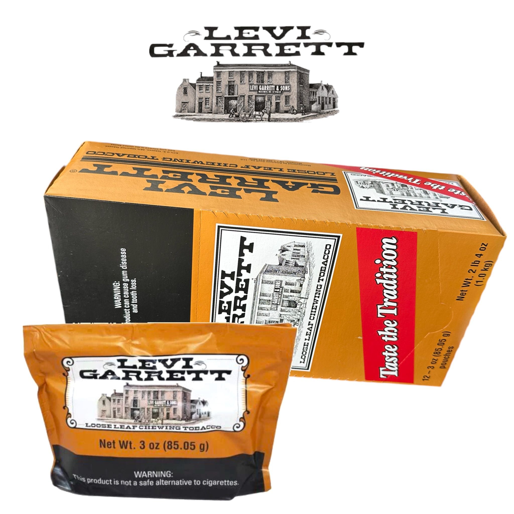 levi garrett tobacco company Levi Garret 6oz Pouch-12ct