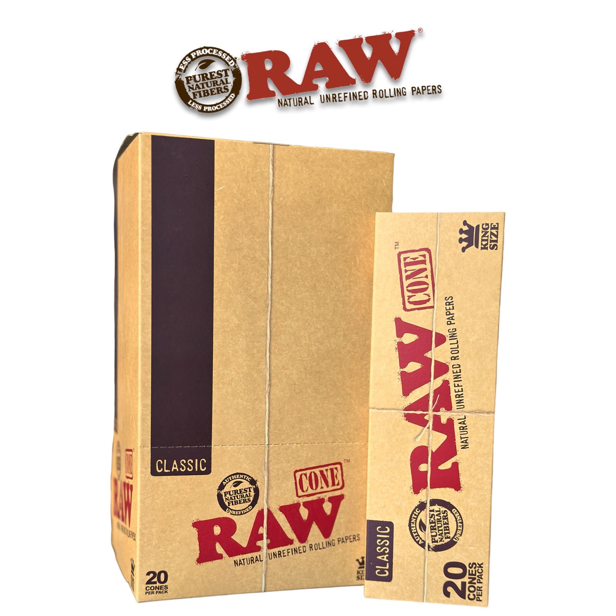 800x RAW PREROLLED KING SIZE CONE 109mm - Foto 2