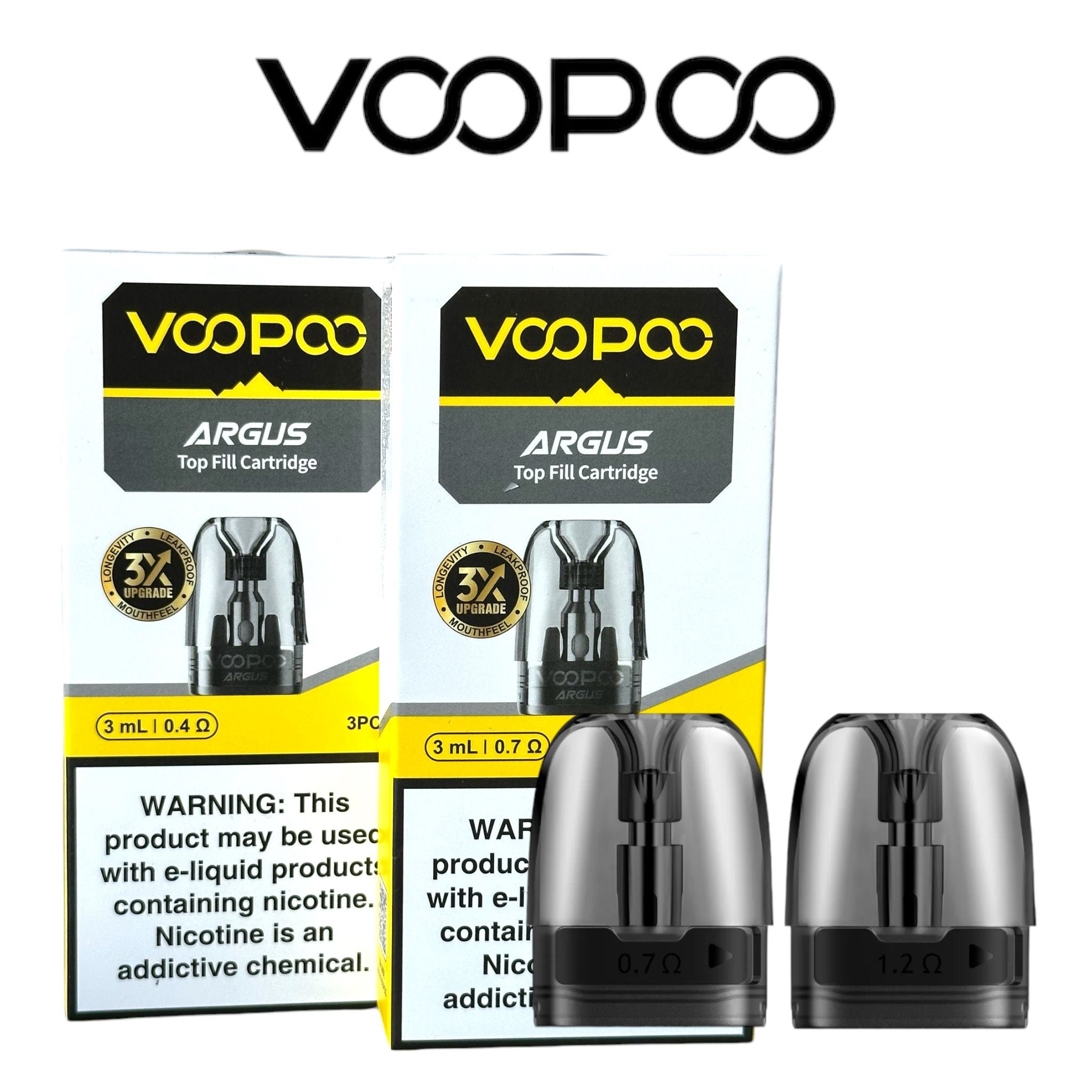 Voopoo - Argus Pod 3mL 3pk Cartridge Voopoo - Argus Pod 3mL 3pk Cartridge