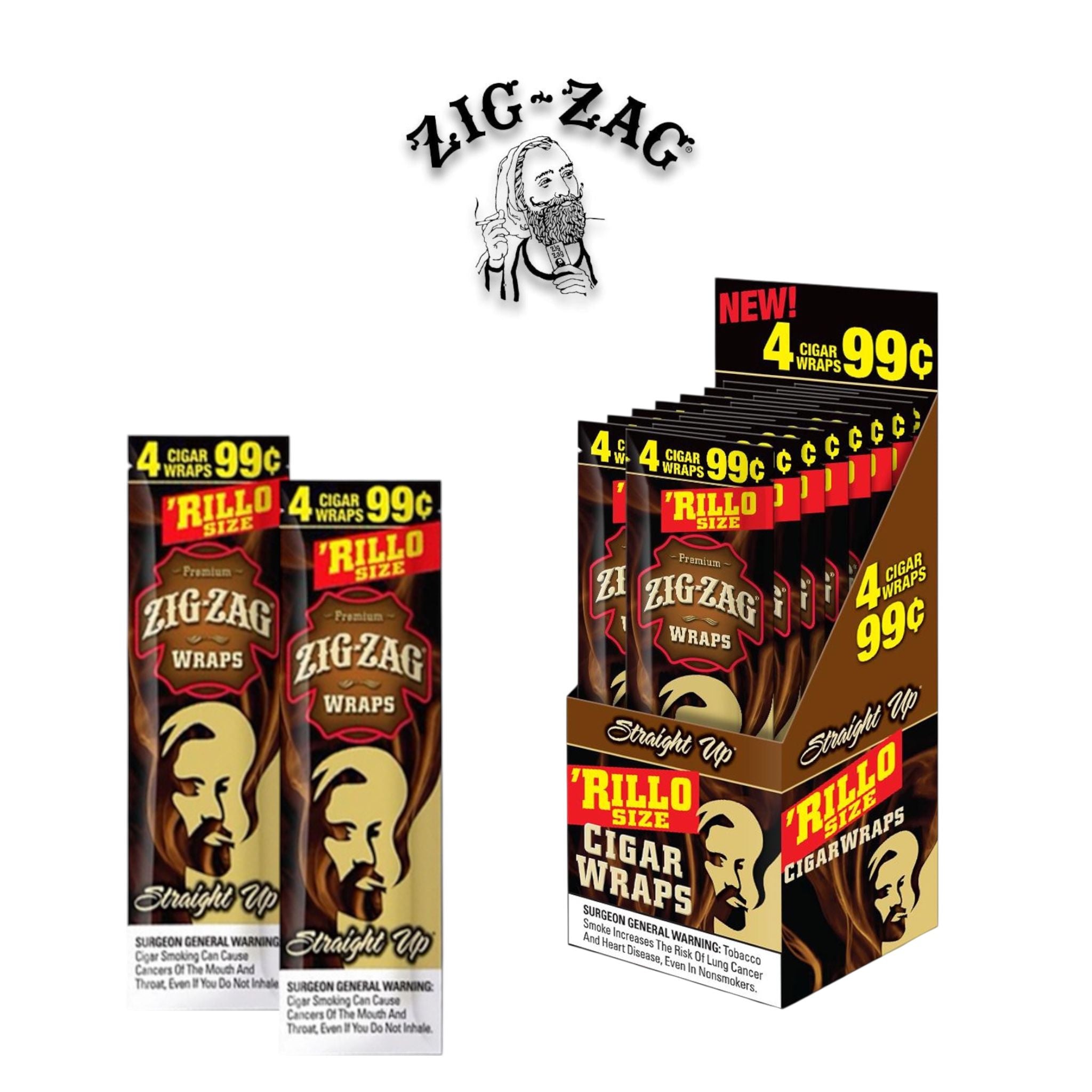 Zig Zag Rillo Size 4/0.99c-15ct | SoCAL Distro LLC