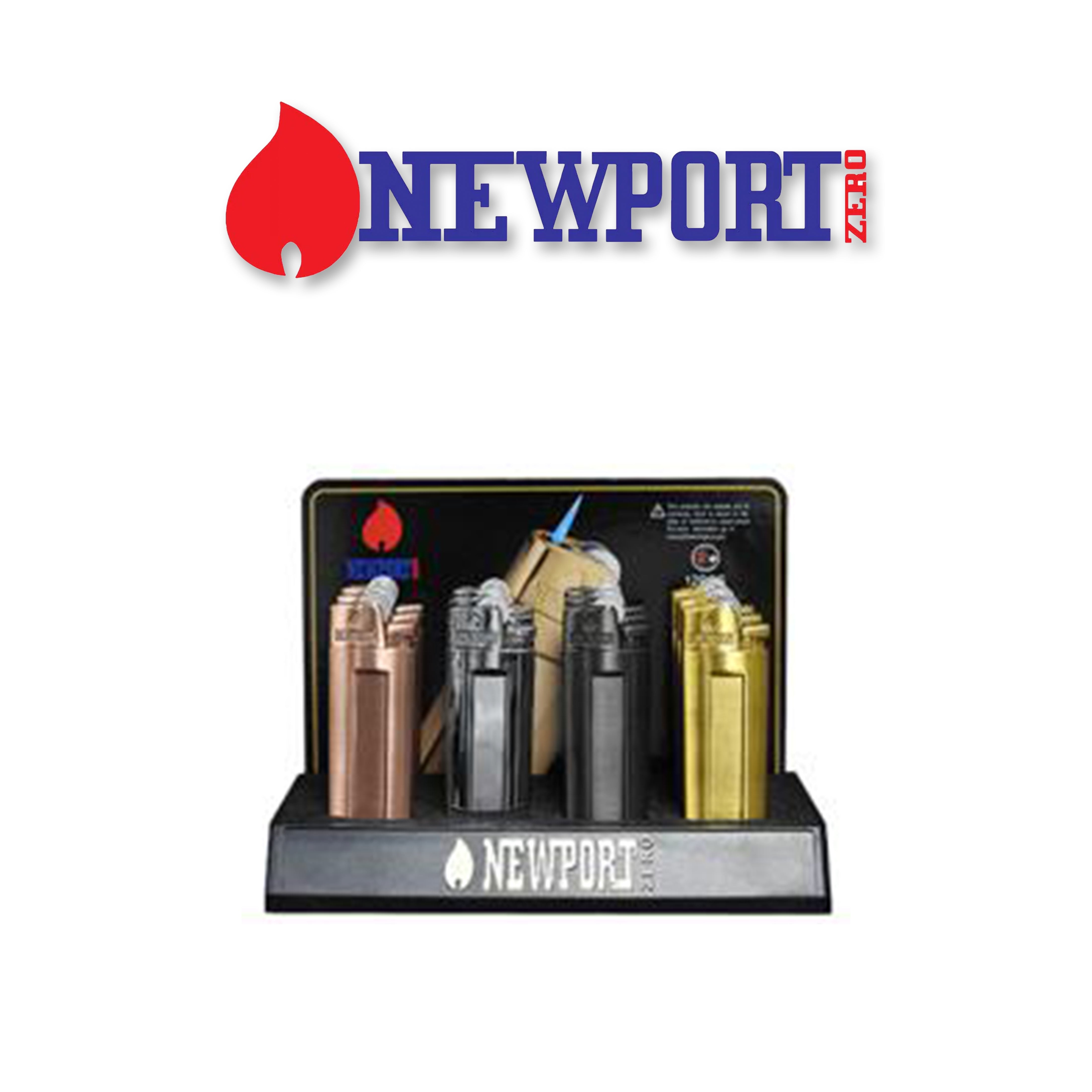 RTFロゴ缶 NZL117-Newport Zero Metal Torch-12ct | SoCAL Distro LLC