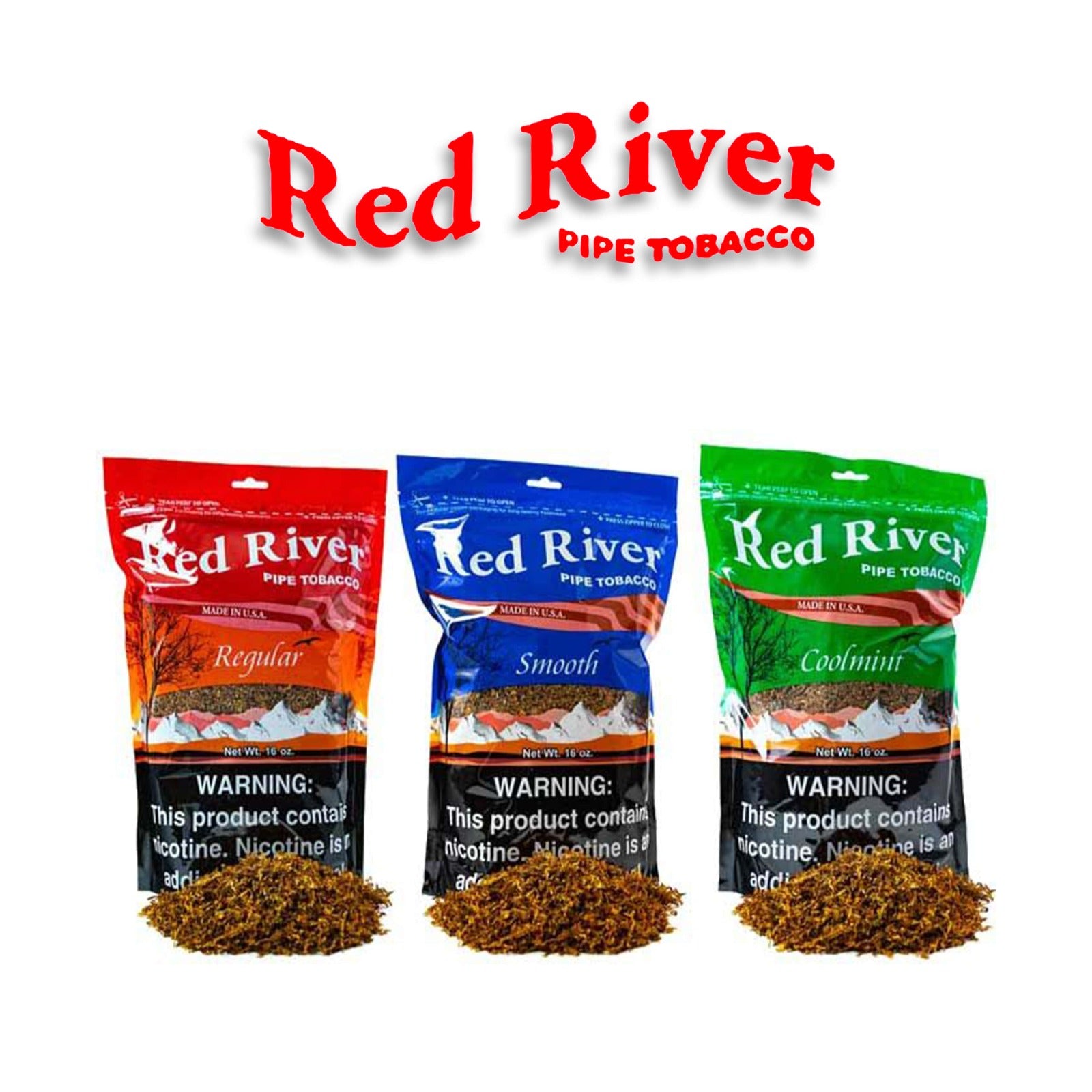 tobacco for pipe Red River Pipe Tobacco 16oz Pouch