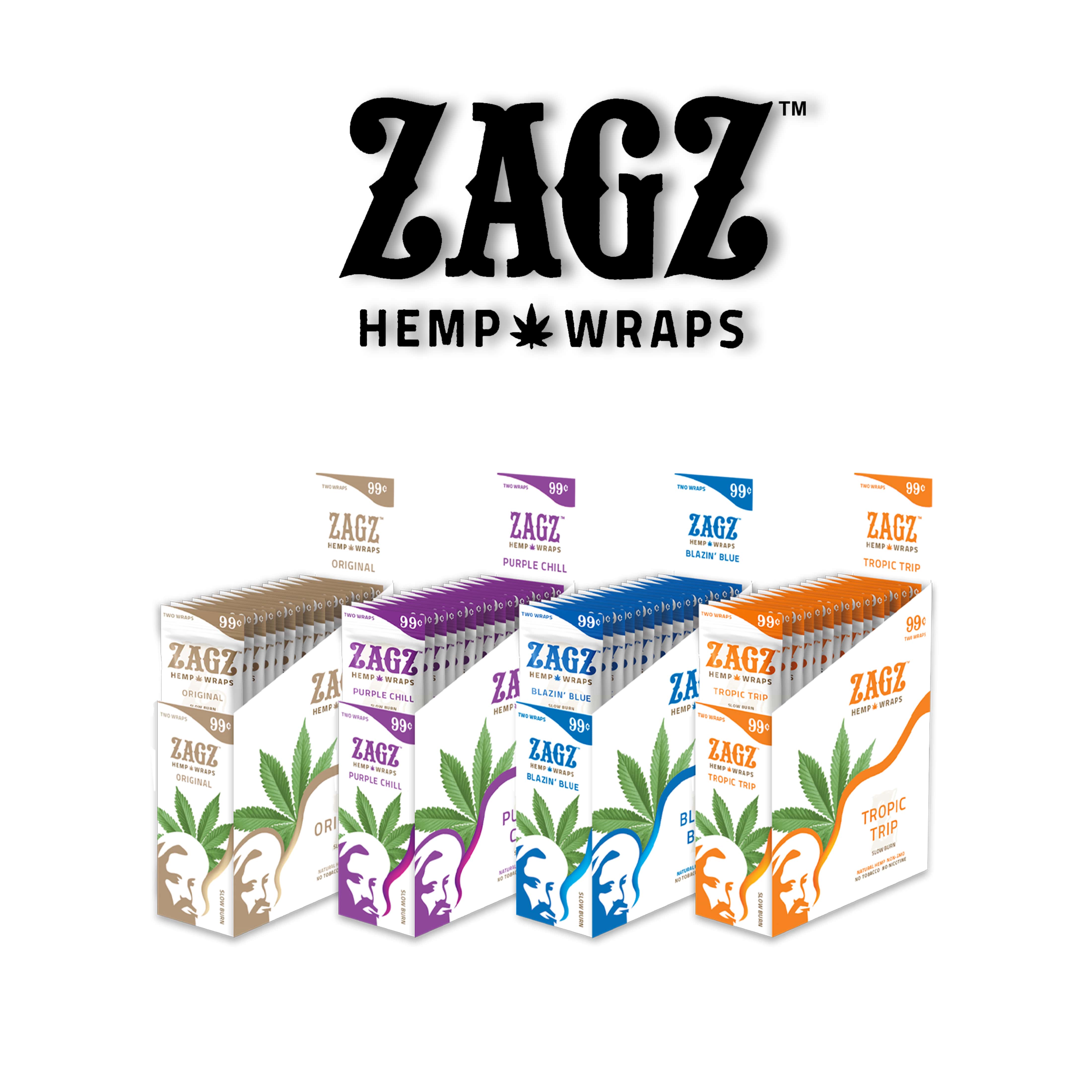 Zagz Hemp Wraps 2pk-25ct | SoCAL Distro LLC
