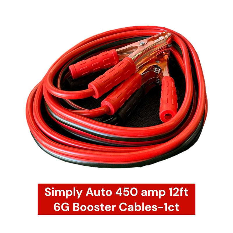 Simply Auto 450 amp 12ft  11G Booster Cables-1ct