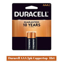 Duracell AAA 2pk Coppertop- 18ct