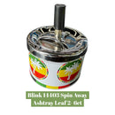 Blink 14403 Spin Away Ashtray Leaf 2- 6ct