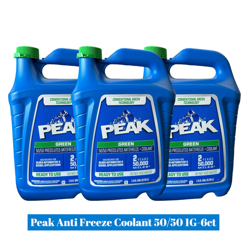 Peak Antifreeze Coolant 50/50 1G-6ct