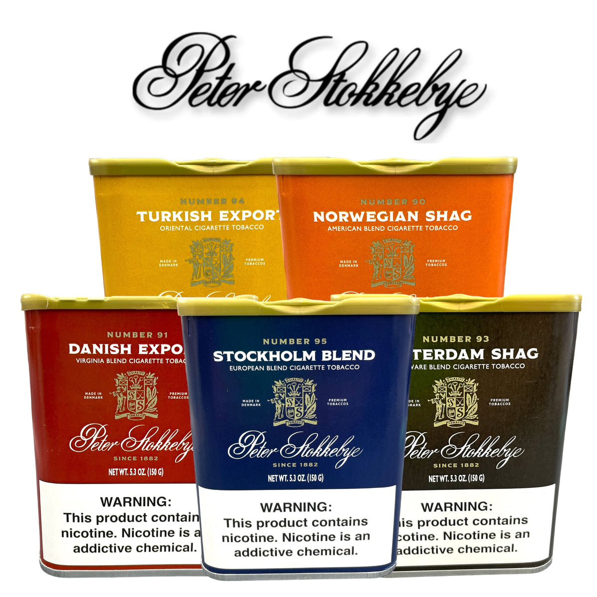 danish tobacco Peter Stokkebye 5.3 oz Can
