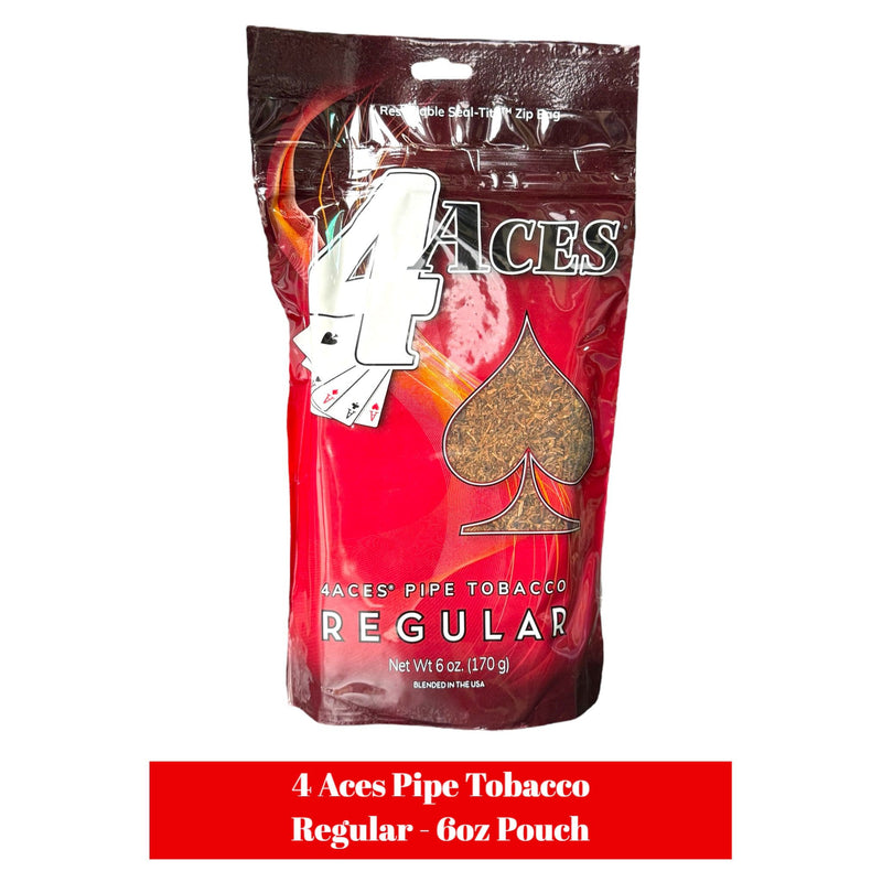 4 Aces Pipe Tobacco Regular- 6oz Pouch