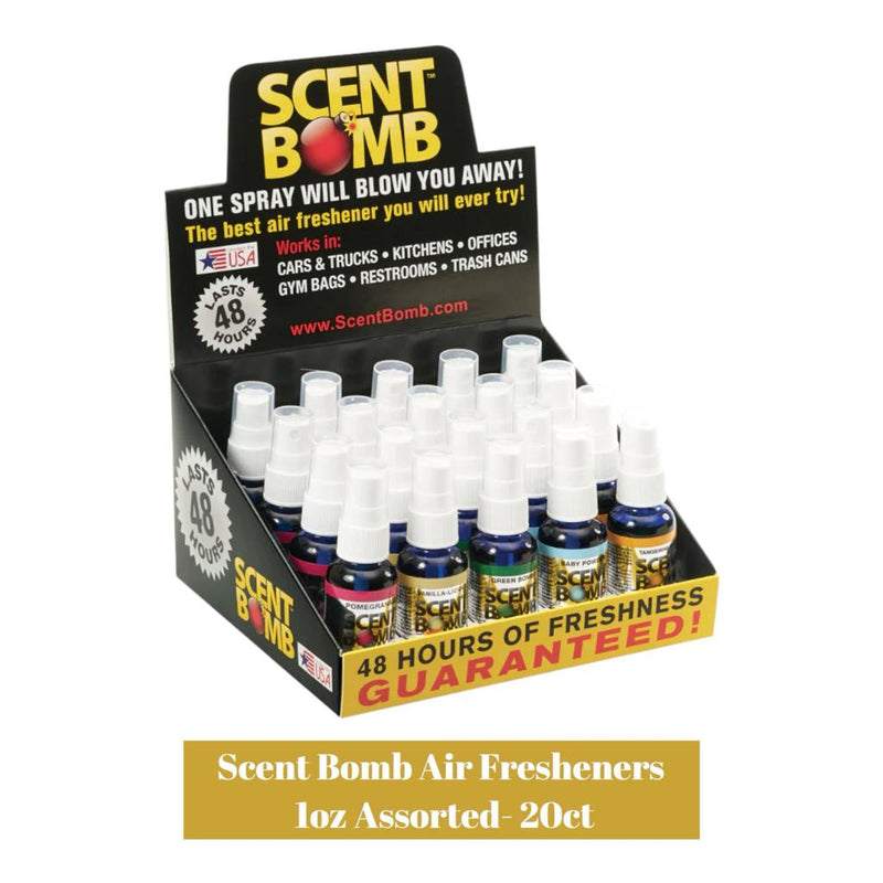 Scent Bomb Air Fresheners 1oz Assorted- 20ct