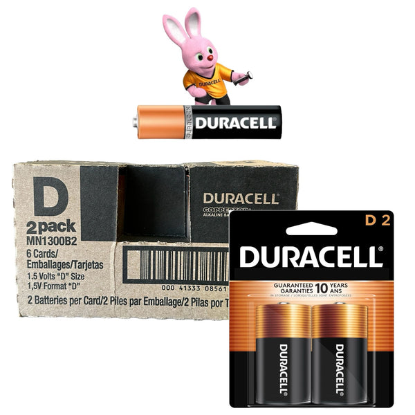 Duracell D2 2pk Coppertop- 6ct