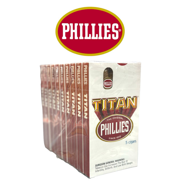 Phillies Titan Cigars 5pk- 10ct