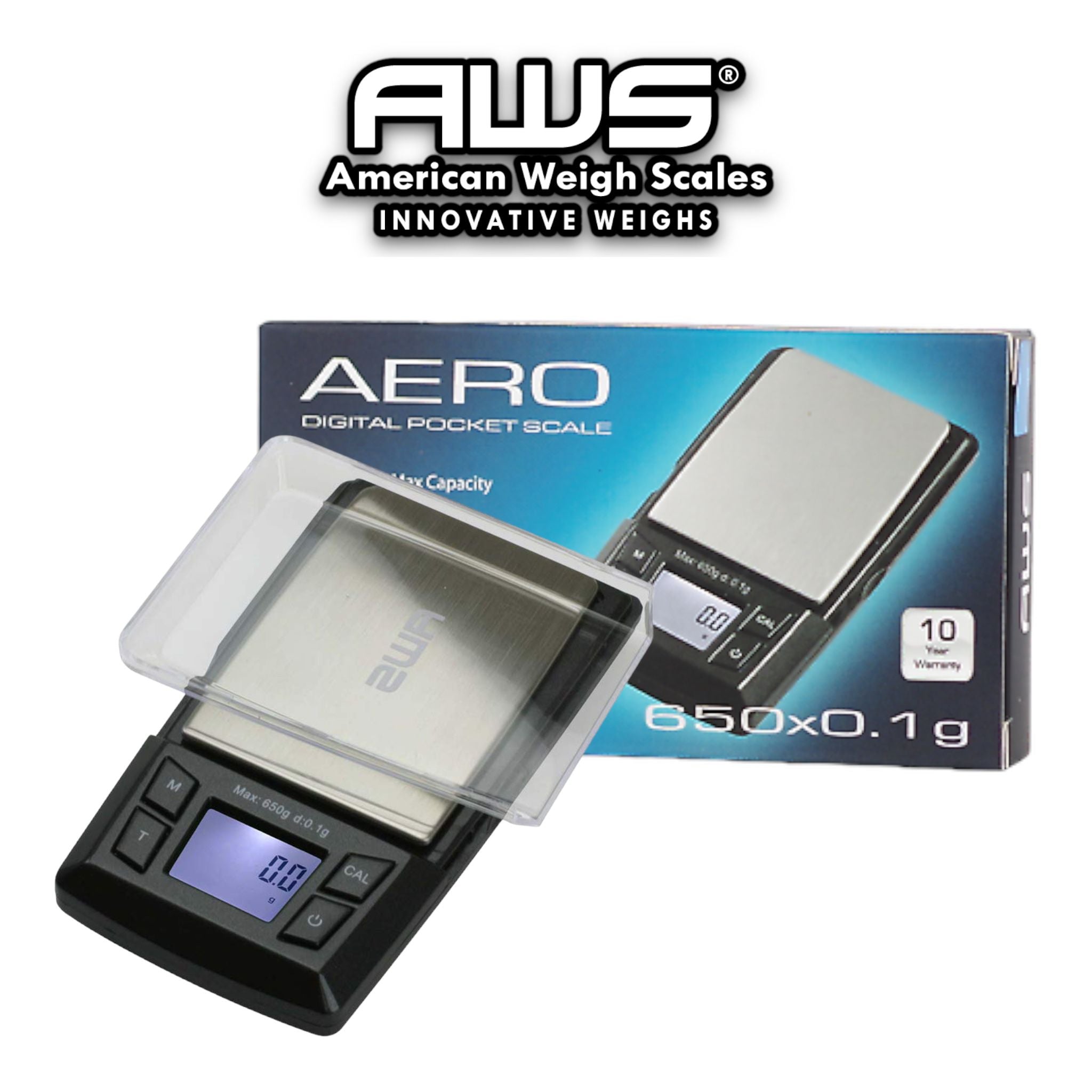 AWS-1KG-BLK - American Weigh Scales Digital Pocket Scale Black