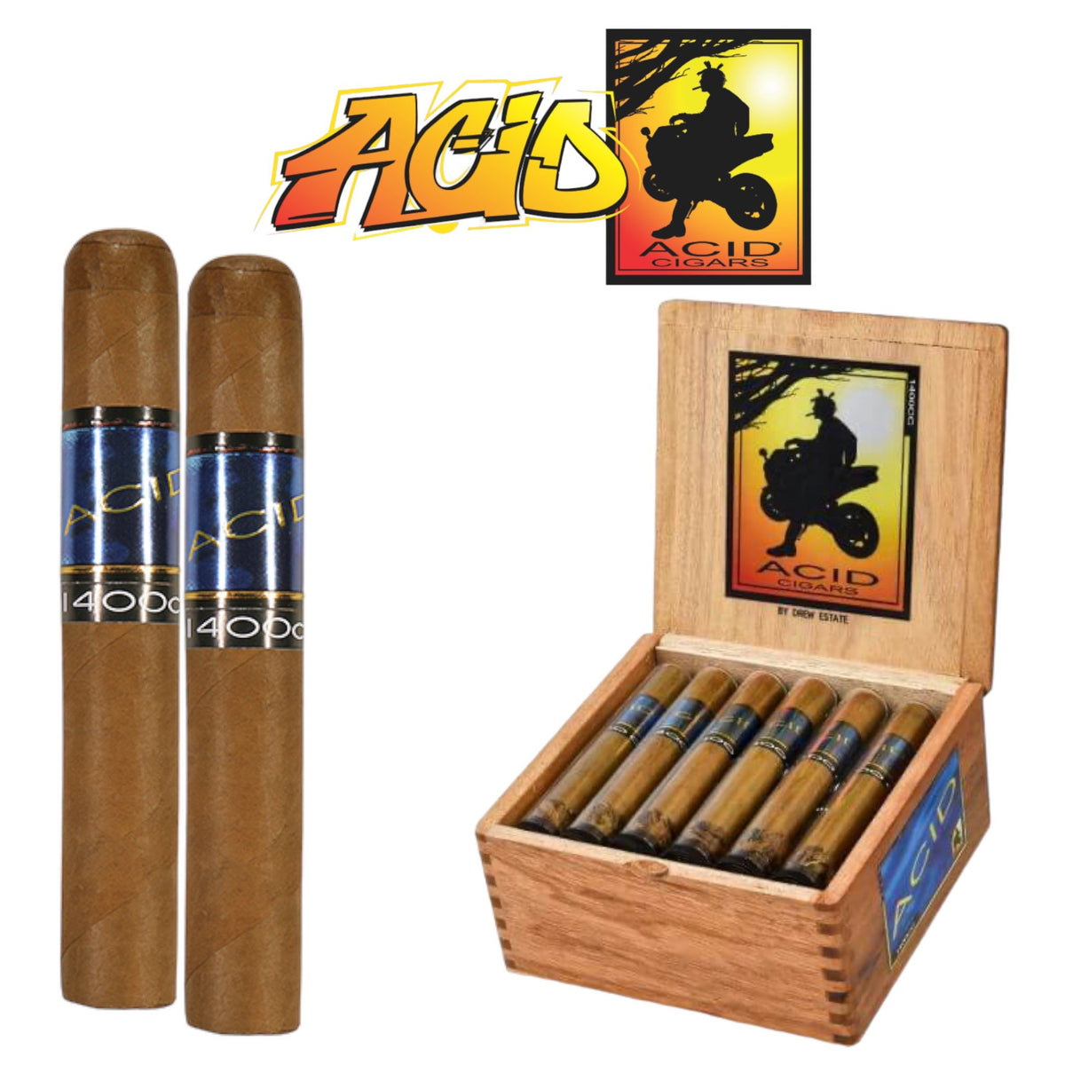 ハコ Acid Cigars 1400cc 18ctSoCAL Distro LLC