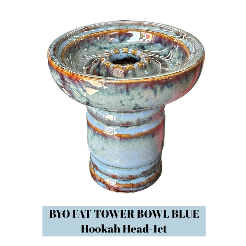 B.Y.O FAT TOWER BOWL Hookah Head-1ct