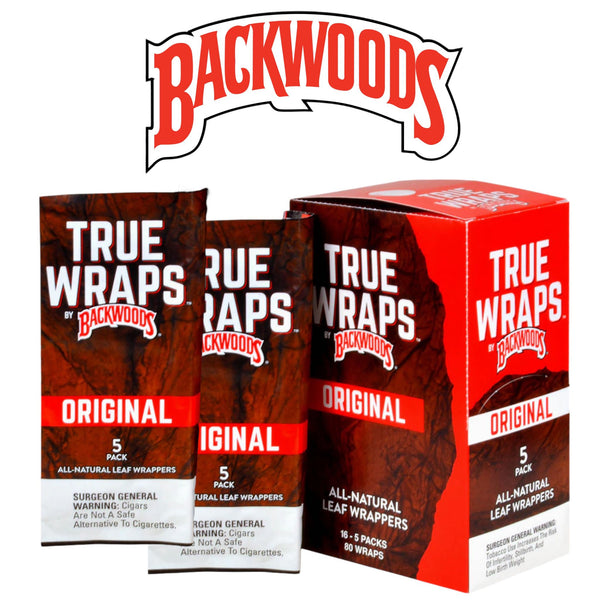 Backwoods True Wraps 5pk -16ct Original