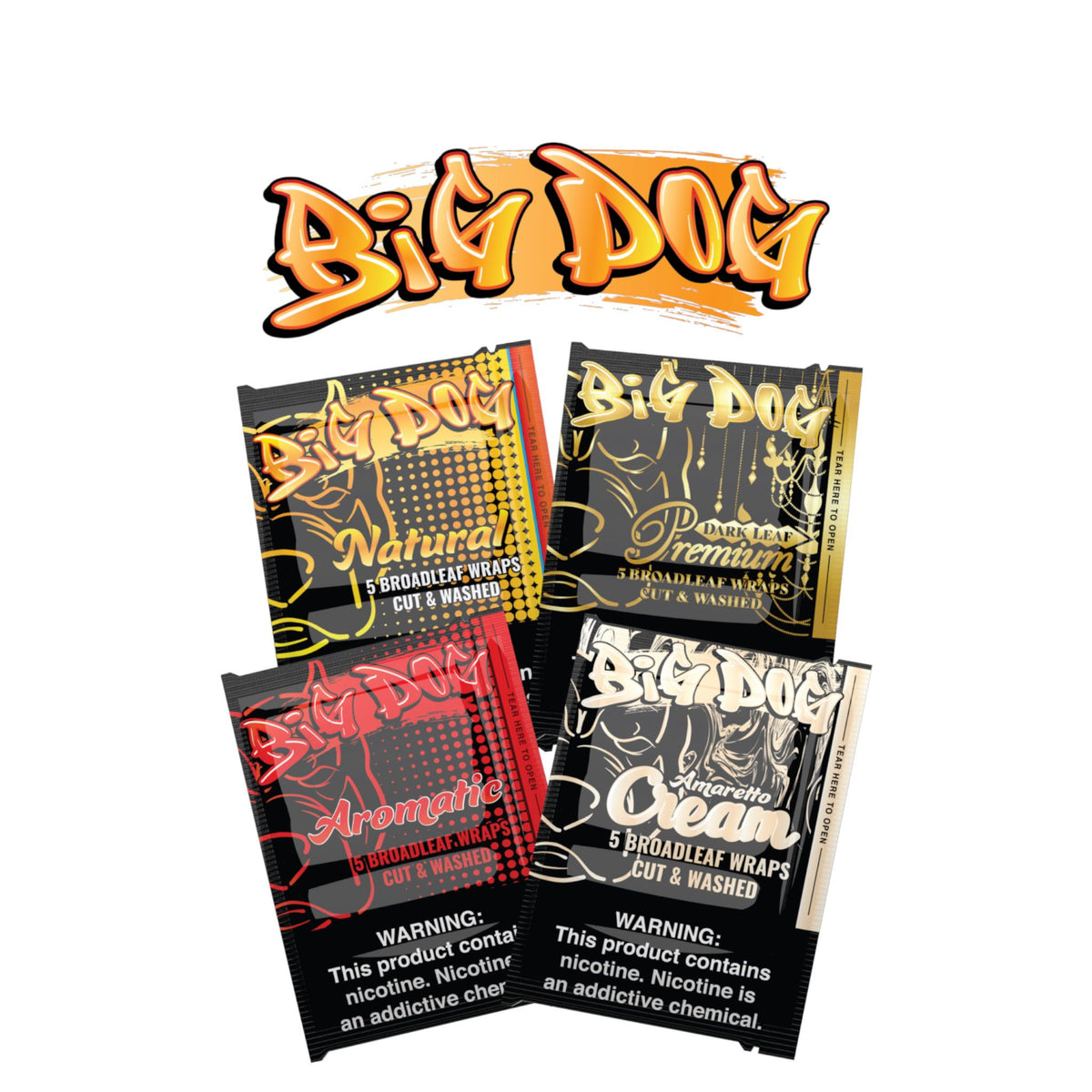 Big Dog Leaf Wraps 5pk-8ct | SoCAL Distro LLC