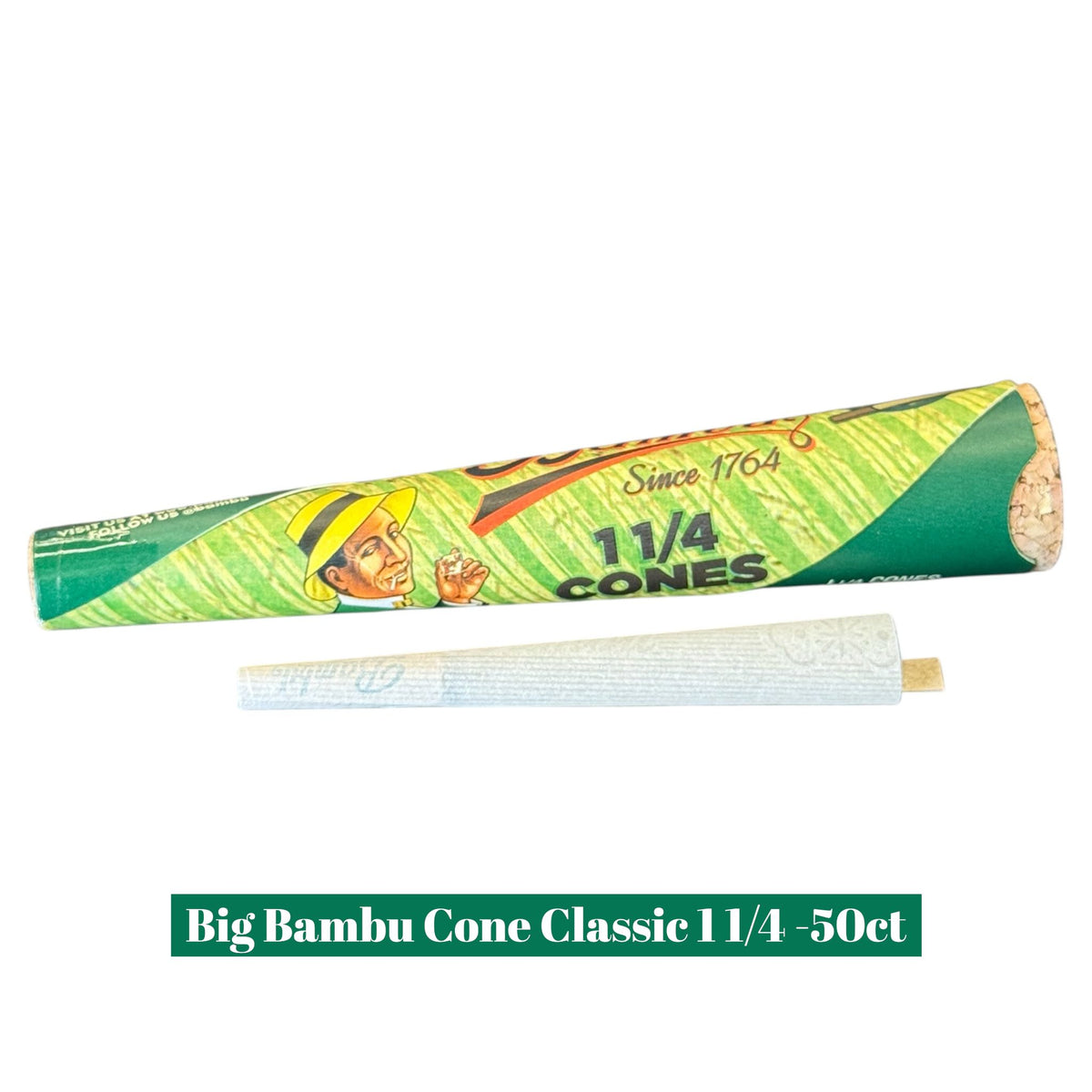 Big Bambu Cone Hemp 1 1/4 -50ctSoCAL Distro LLC