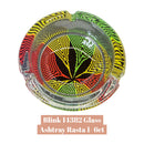 Blink 14382 Glass Ashtray Rasta 1- 6ct