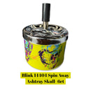 Blink 14404 Spin Away Ashtray Skull- 6ct