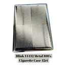 Blink 14432 Metal 100's Cigarette Case-12ct