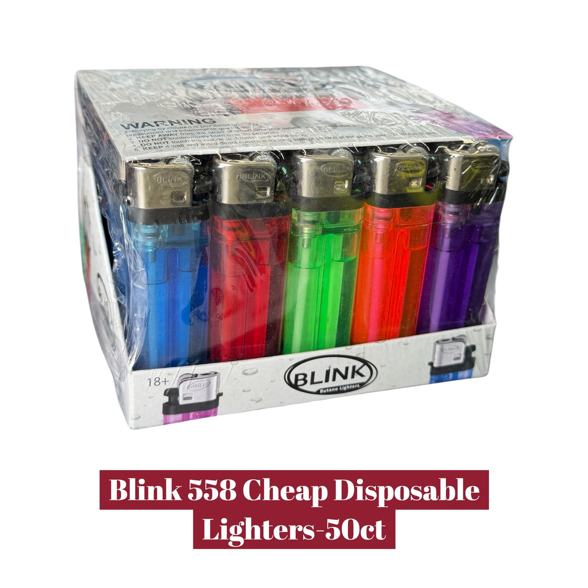 blink disposable vape Blink 558 Cheap Disposable Lighters-50ct