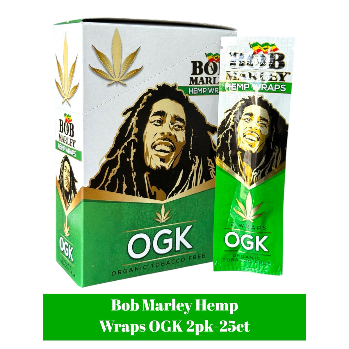 Bob Marley Hemp Wraps 2pk-25ct Bob Marley Hemp Wraps 2pk-25ct