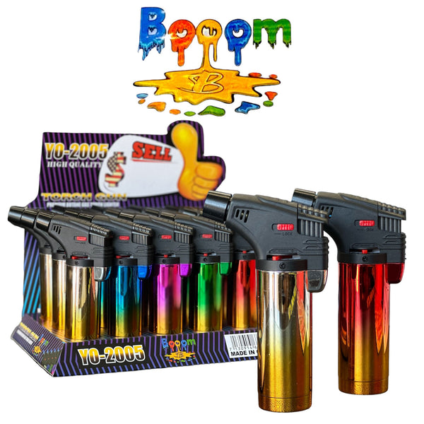 Booom Torch YO2005 Gun Lighter Display -15ct