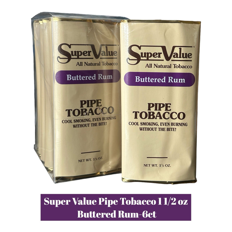 Super Value Pipe Tobacco 1.5 oz -6ct