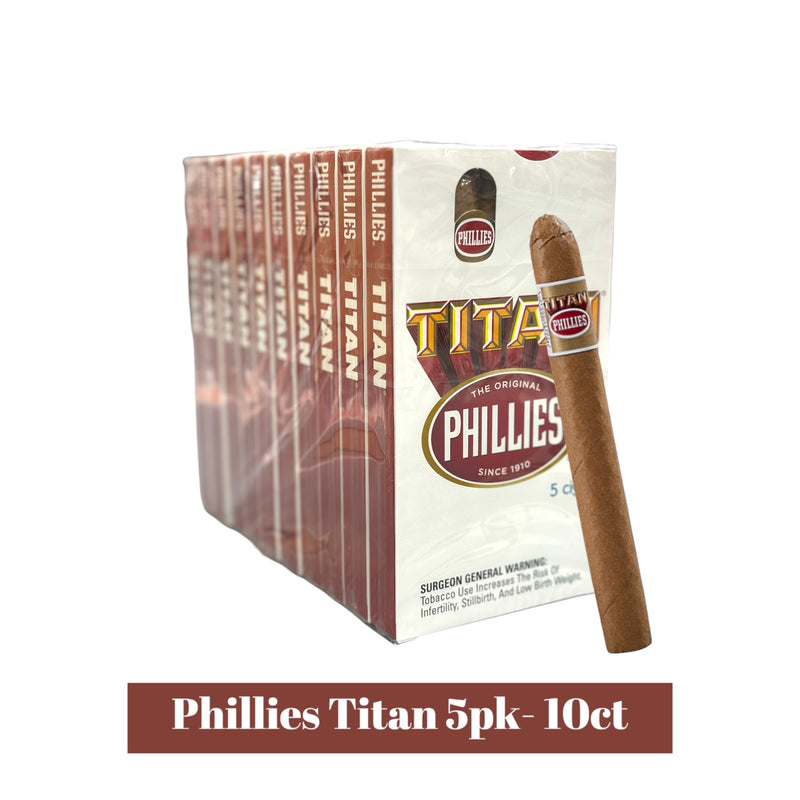 Phillies Titan Cigars 5pk- 10ct