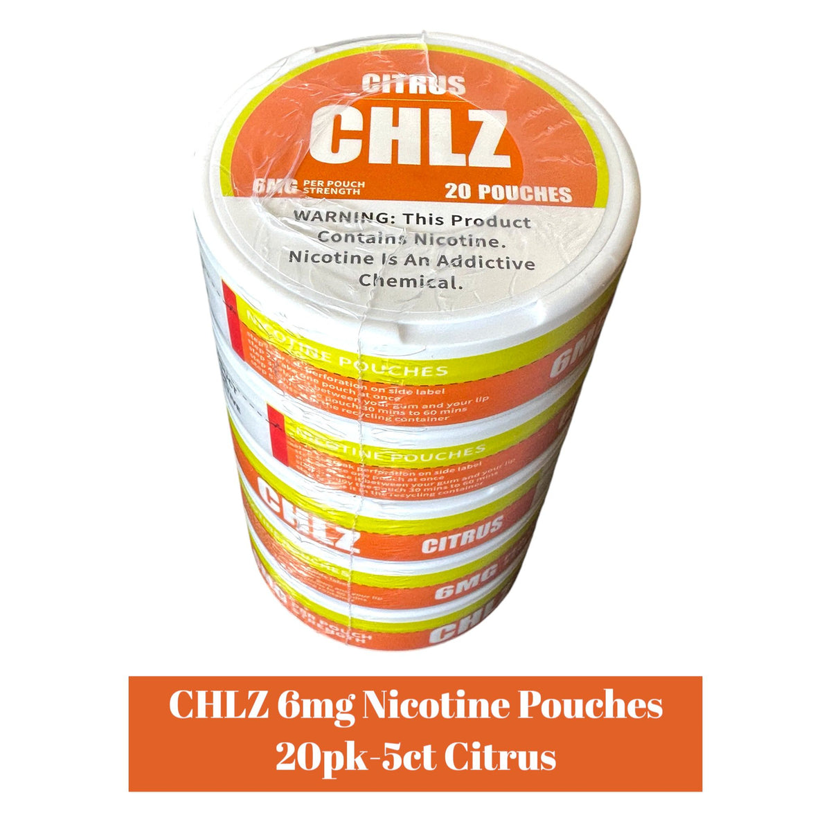 CHLZ Nicotine Pouch 6mg 20pk - 5ct | SoCAL Distro LLC