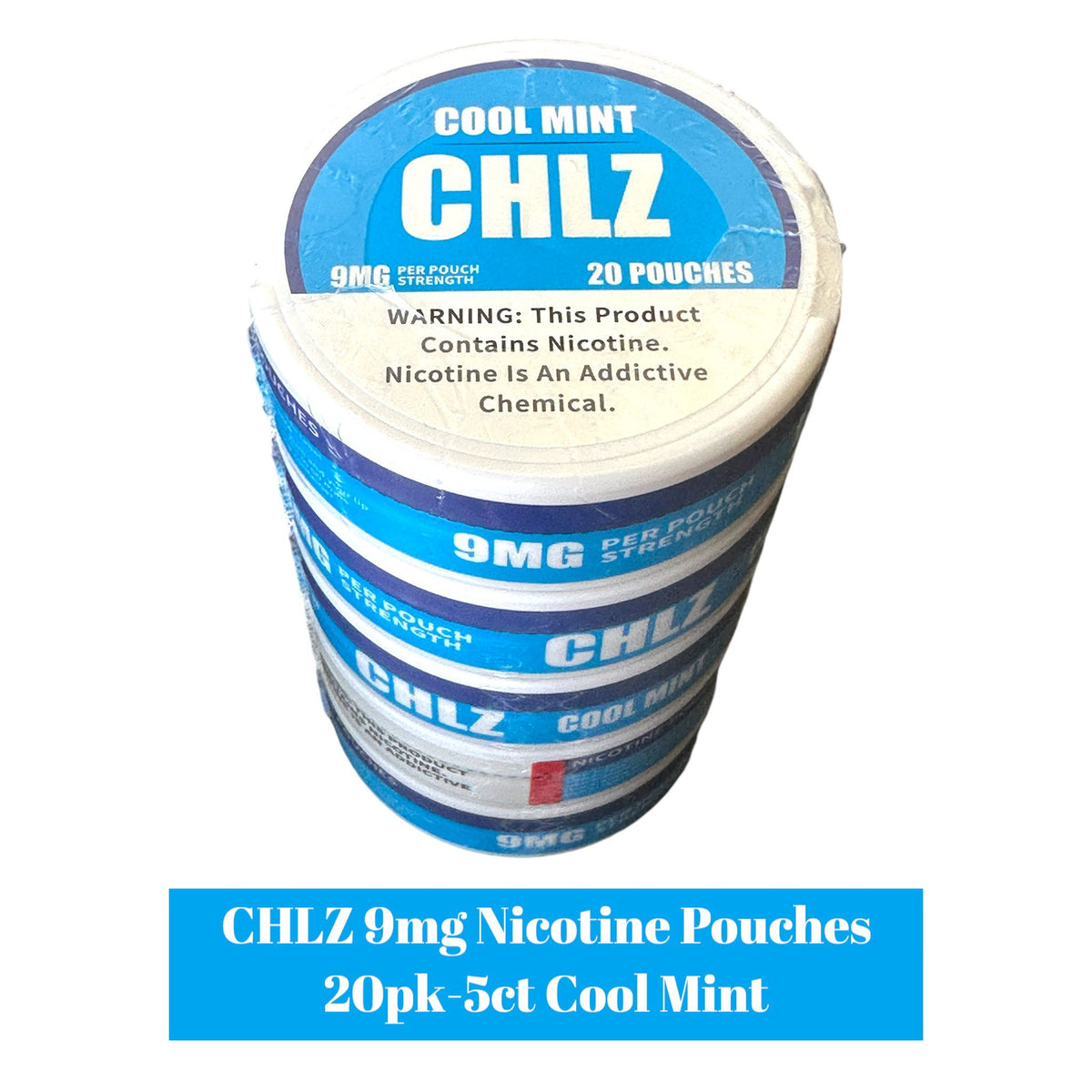 CHLZ Nicotine Pouch 9mg 20pk - 5ct | SoCAL Distro LLC