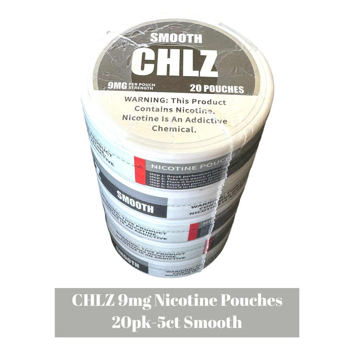 CHLZ Nicotine Pouch 9mg 20pk - 5ct | SoCAL Distro LLC