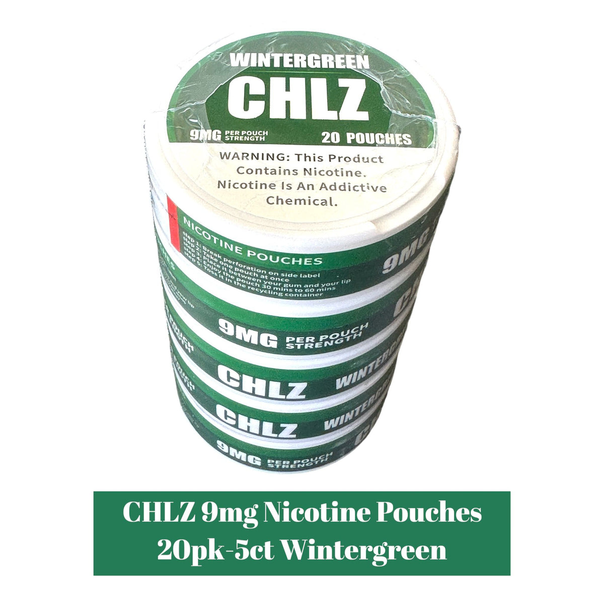 CHLZ Nicotine Pouch 9mg 20pk - 5ctSoCAL Distro LLC