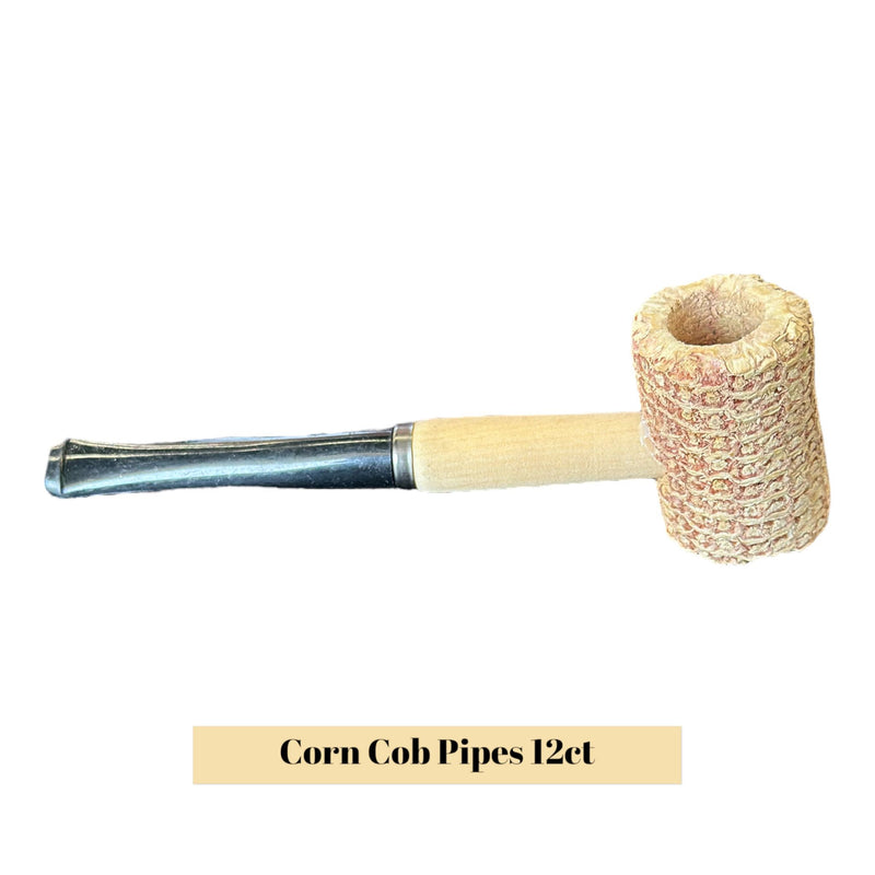 Corn Cob Pipes -12ct