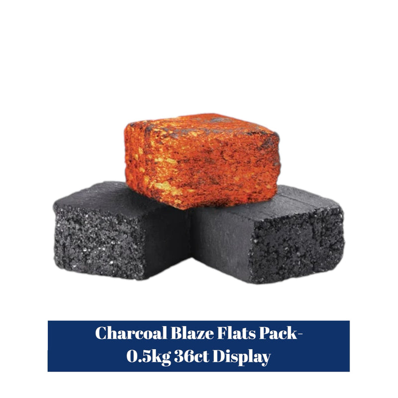 Charcoal Blaze Flats Pack- 0.5kg 36ct Display