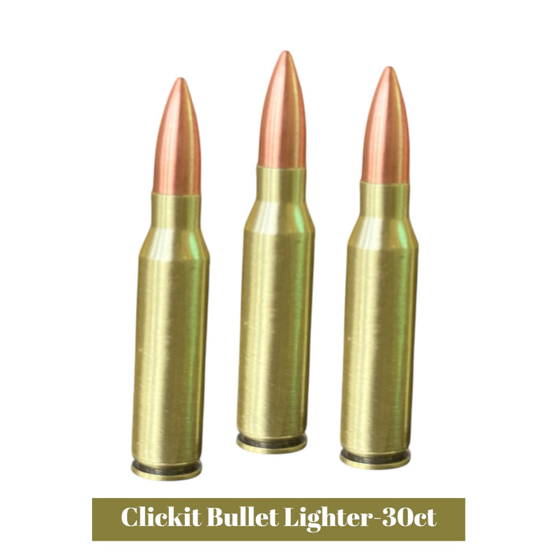 Clickit Bullet Lighter- 30ct