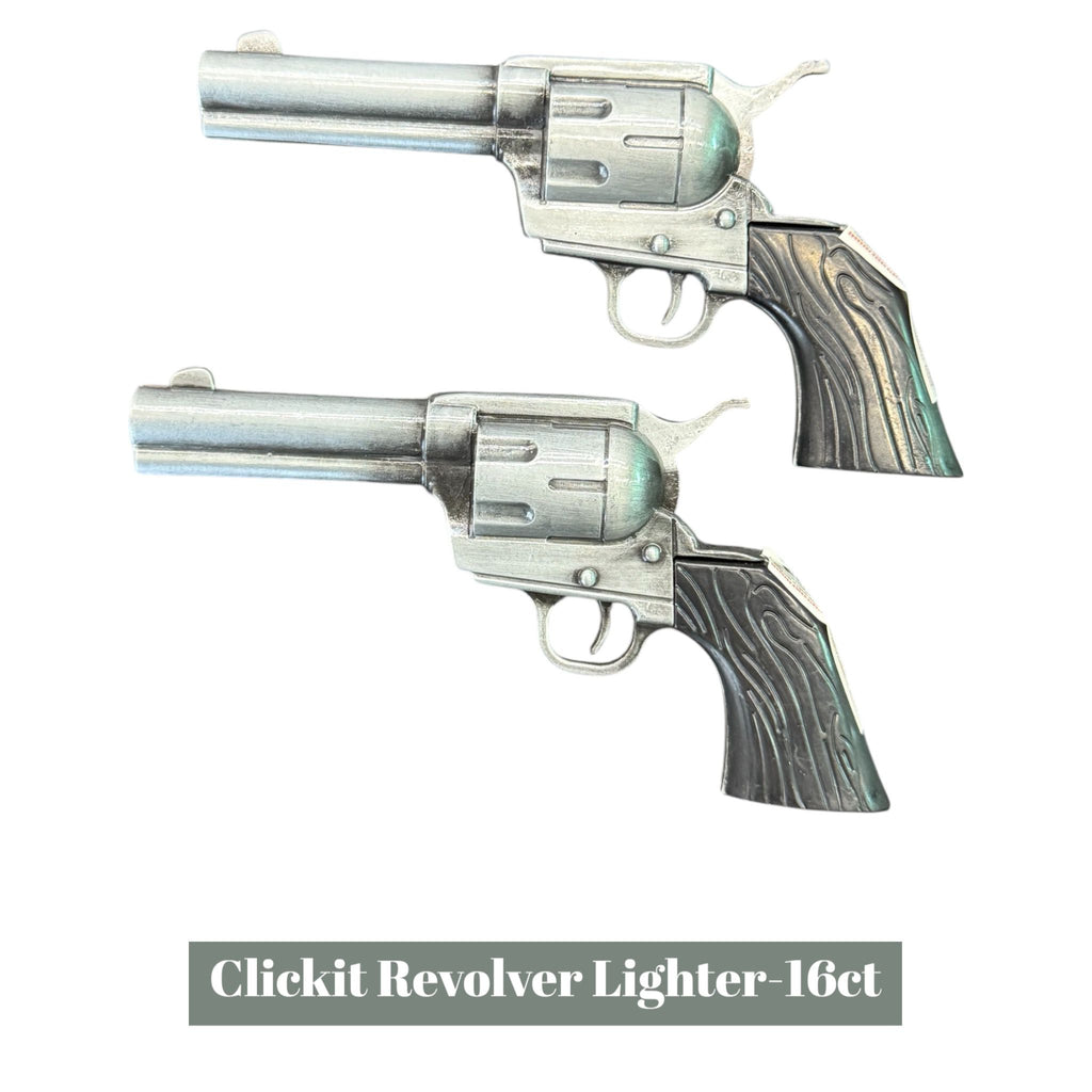 Click Clack Revolver Clickit Revolver Lighter- 16ct