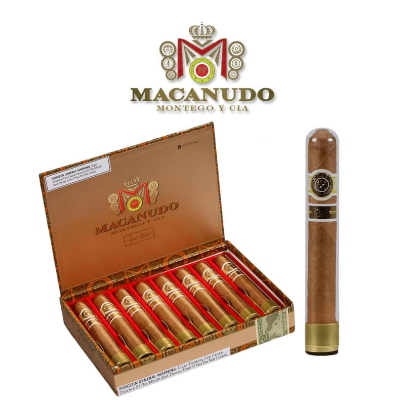 Macanudo Crystal Gold Label-8ct Display