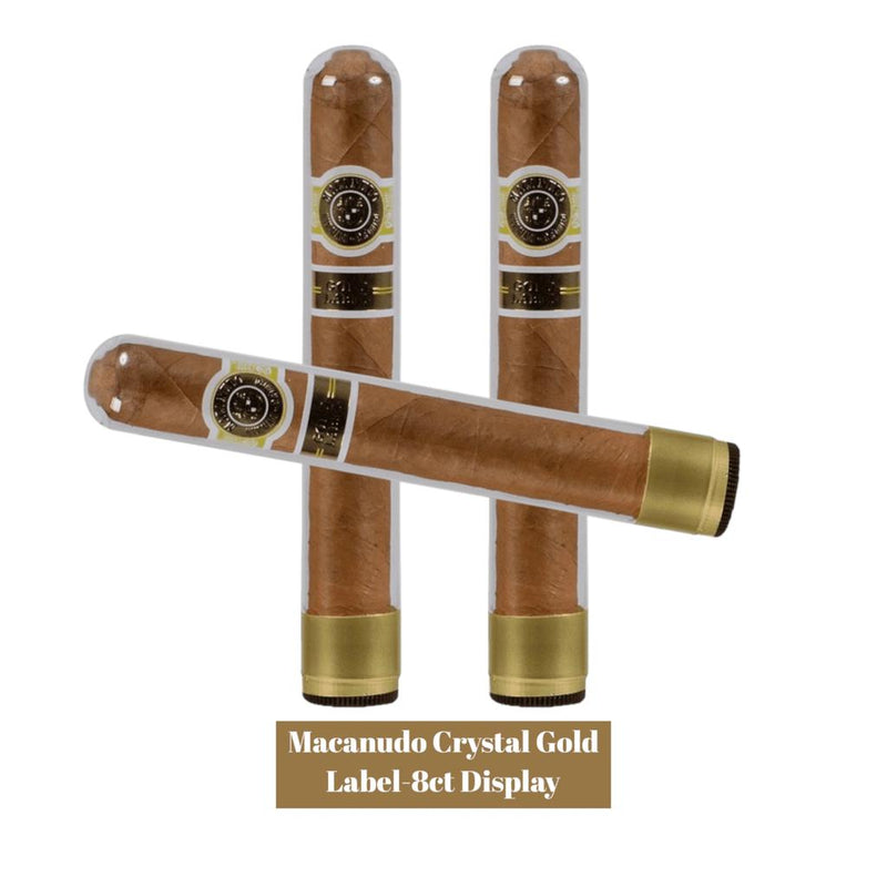 Macanudo Crystal Gold Label-8ct Display