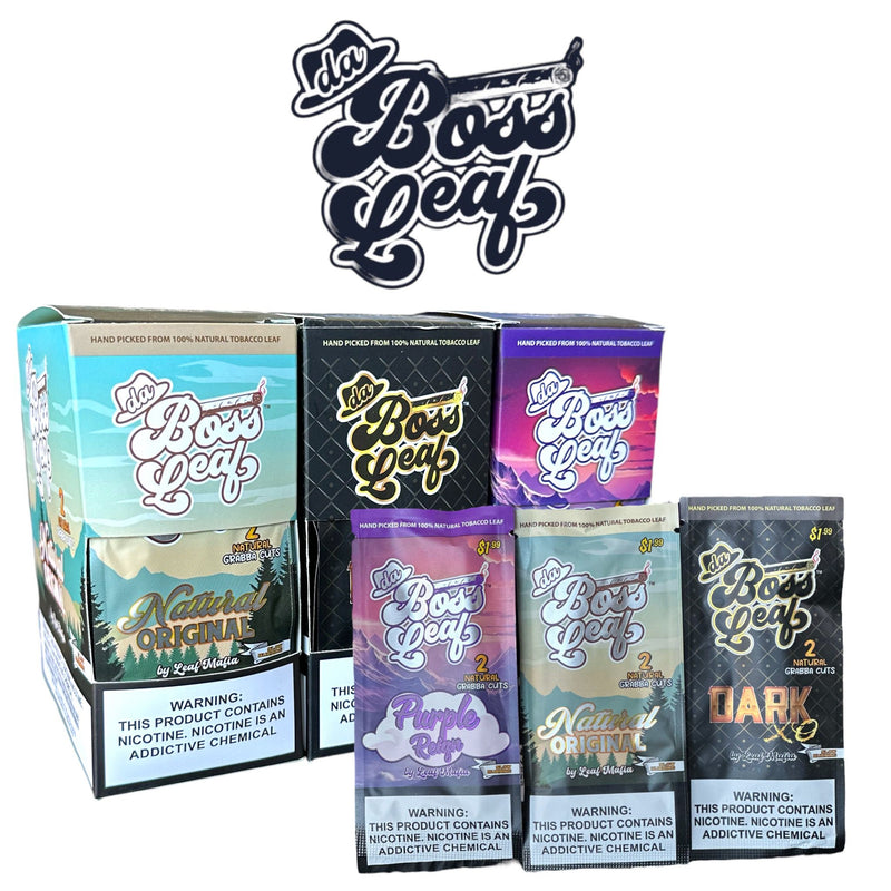 the boss tobacco Da $2.79 pre-price Purple Reign Leaf Wraps 20 packs of 4 Stock Big Boss | Fallout Wiki