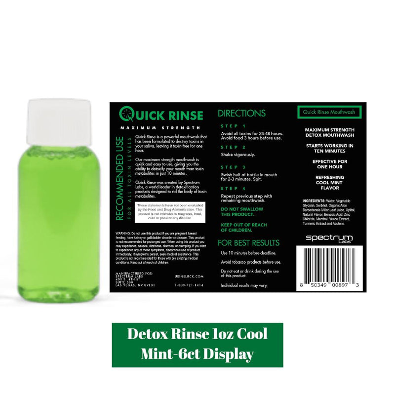 Detox Rinse-Cool Mint- 6ct