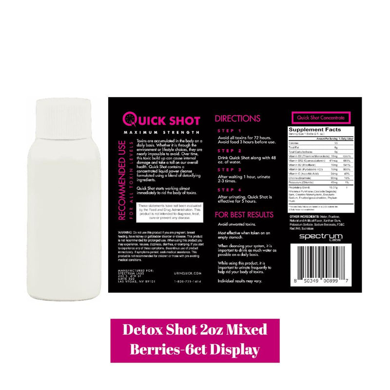 Detox Shot-Mixed Berry- 6ct