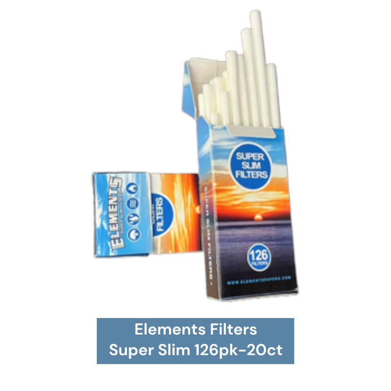 Pac Sum Smoke And Vape Elements Filters Super Slim 126pk -20ct Pacha Syn Disposable| Pachamama Pac Sum Smoke And Vape Elements Filters Super Slim 126pk -20ct Pacha Syn Disposable| Pachamama